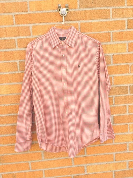 Ralph Lauren Other - Ralph Lauren Men’s Orange Gingham Button-Down Shirt